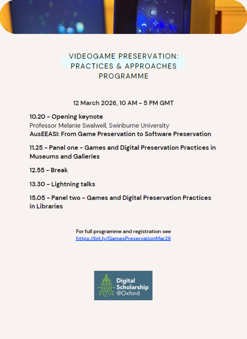 games preservation programme